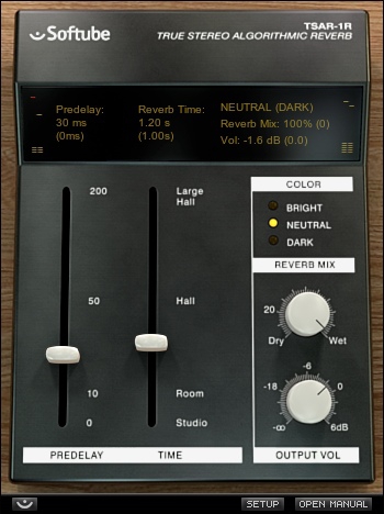 Softube Tsar-1r Reverb