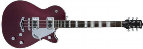 Gretsch G5220 Electromatic Jet Bt Single-Cut With V-Stoptail, Black Walnut Fingerboard, Dark Cherry Metallic