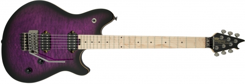 Evh Wolfgang Wg Standard, Quilt Maple Top, Maple Fingerboard, Transparent Purple Burst