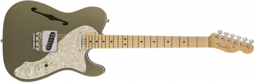 Fender American Elite Telecaster Thinline, Maple Fingerboard, Champagne