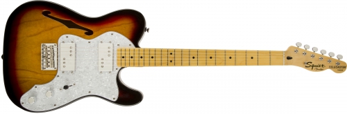 Fender Vintage Modified ′72 Telecaster Thinline, Maple Fingerboard, 3-Color Sunburst