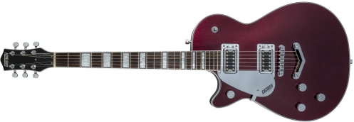 Gretsch G5220lh Electromatic Jet Bt Single-Cut With V-Stoptail, Left-Handed, Black Walnut Fingerboard, Dark Cherry Metallic