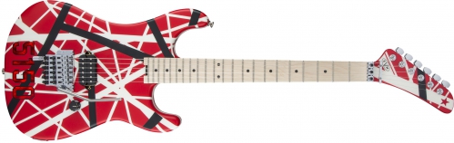 Fender Striped Series 5150, Maple Fingerboard, Red, Black And White Stripes