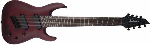 Jackson X Series Dinky Arch Top Dkaf8 Ms, Dark Rosewood Fingerboard, Multi-Scale, Stained Mahogany