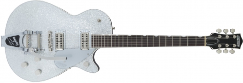 Gretsch G6129t Players Edition Jet Ft With Bigsby Rosewood Fingerboard, Silver Sparkle