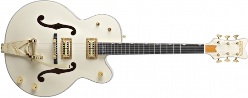 Gretsch G6136-1958 Stephen Stills Signature White Falcon With Bigsby Ebony Fingerboard, Aged White