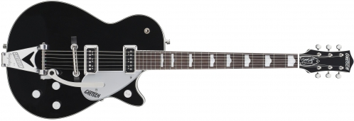 Gretsch G6128t-Gh George Harrison Signature Duo Jet With Bigsby Rosewood Fingerboard, Black