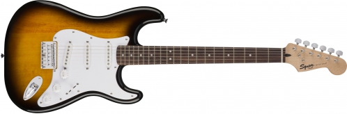 Fender Squier Bullet Stratocaster Hard Tail, Rosewood Fingerboard, Brown Sunburst