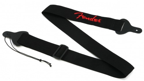 Fender Red Logo Poly kytarov popruh