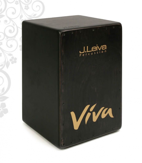 J.Leiva Percussion Cajon Viva Black Edition
