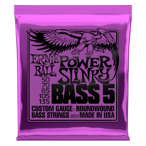 Ernie Ball 2821 NC 5′s Power Slinky Bass struny na basovou kytaru