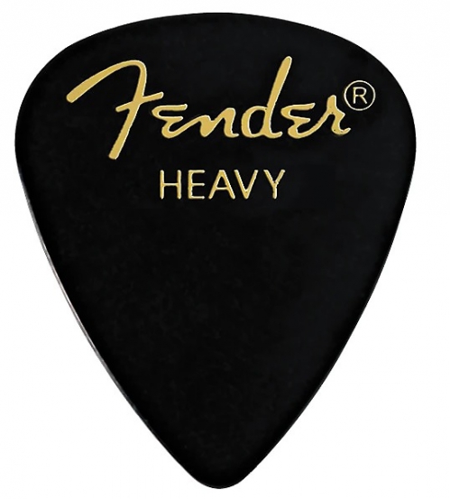 Fender Classic Celluloid heavy black kytarov trstko