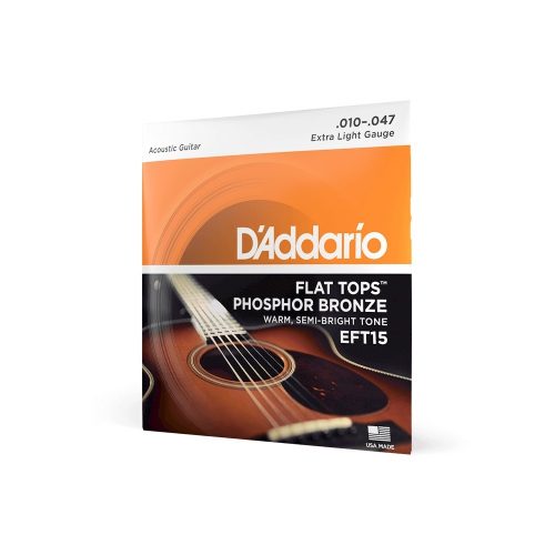 D′Addario EFT-15 Flat Top struny na akustickou kytaru