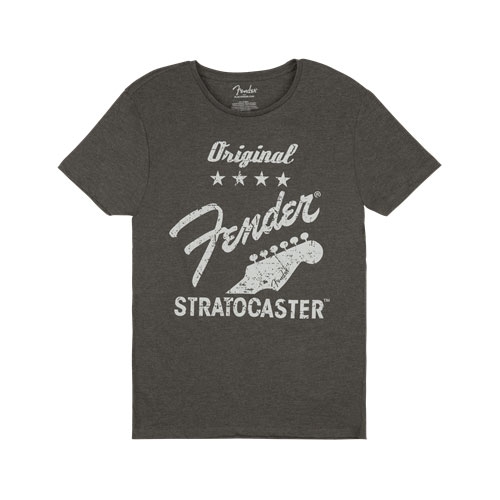 Fender Original Stratocaster Men′s Tee, Gray, Xxl