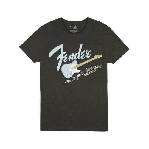 Fender Original Telecaster Men′s Tee, Gray/Sonic Blue, Xl