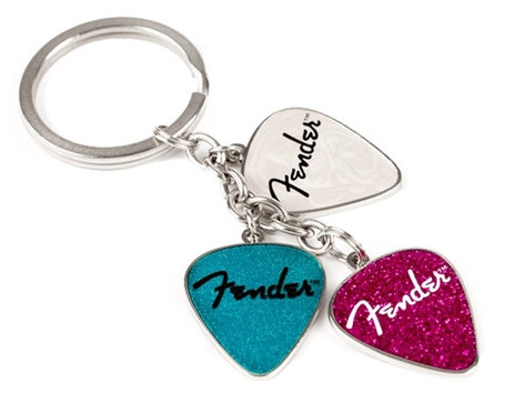Fender Picks Keychain Pink, Turq, Pearl