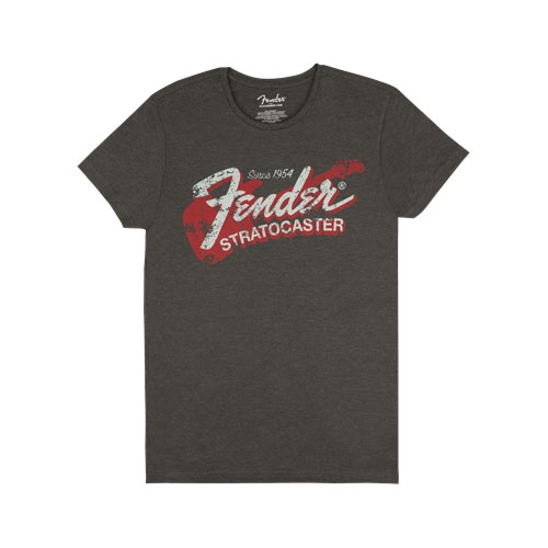 Fender Since 1954 Stratocaster Men′s Tee, Grey, Small