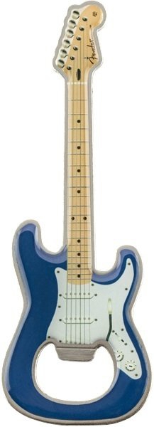 Fender Stratocaster Blue Bottle Opener Magnet