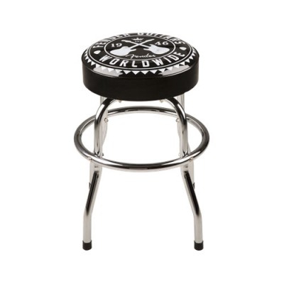 Fender Worldwide Barstool, Black, 24 In