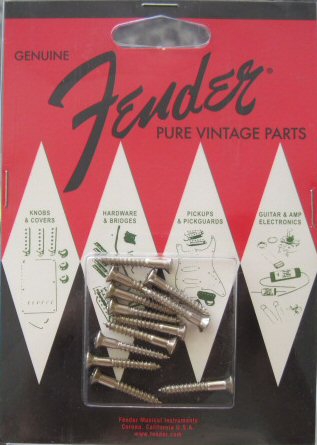 Fender Pure Vintage Strap Button Mounting Screws sada roub