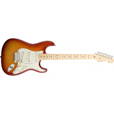 Fender American Deluxe Ash Stratocaster MN Aged Cherry Sunburst elektrick kytara