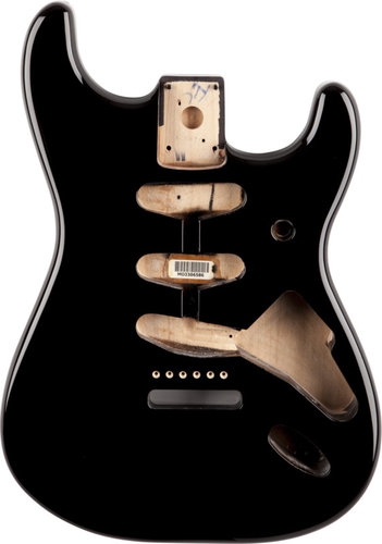 Fender Classic Series 60′S Stratocaster Sss Alder Body Vintage Bridge Mount, Black