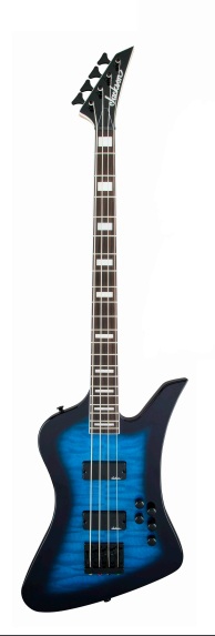 Jackson Js Series Kelly Bird Iv Js3q, Rosewood Fingerboard, Transparent Blue Burst
