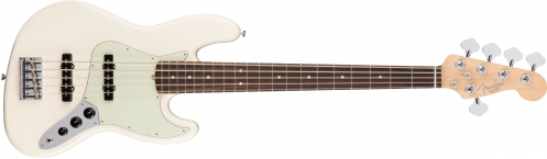 Fender American Pro Jazz Bass V, Rosewood Fingerboard, Olympic White