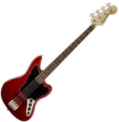 Fender Vintage Modified Jaguar Bass Special, Laurel Fingerboard, Crimson Red Transparent