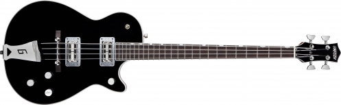 Gretsch G6128b Thunder Jet Bass, 30.3″ Scale, Ebony Fingerboard, Black