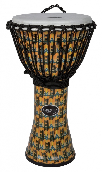 GEWA Djemb Liberty Series Rope Tuned 10″ Abstract Kente