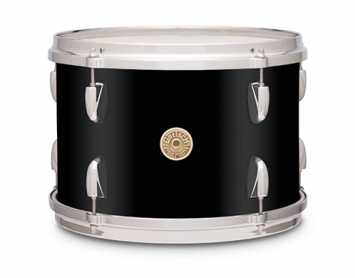 Gretsch Tom Tom Usa Broadkaster Nitron Wrap 13″ X 10″ Solid Black