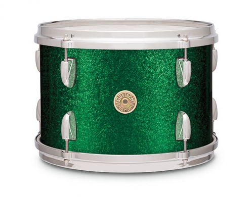 Gretsch Tom Tom Usa Broadkaster Nitron Wrap 15″ X 12″ Green Sparkle