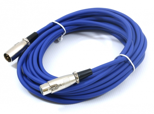 Monacor MEC-1000/BL kabel XLR-XLR Monacor MEC-1000/BL kabel XLR-XLR