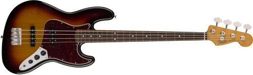 Fender 60s Jazz Bass Pau Ferro Fingerboard, 3-Color Sunburst