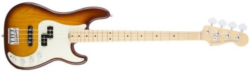 Fender American Elite Precision Bass Ash Maple Fingerboard, Tobacco Burst
