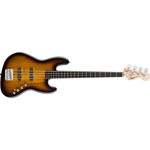 Fender Deluxe Jazz Bass Active Iv, Ebonol Fingerboard, 3-Color Sunburst