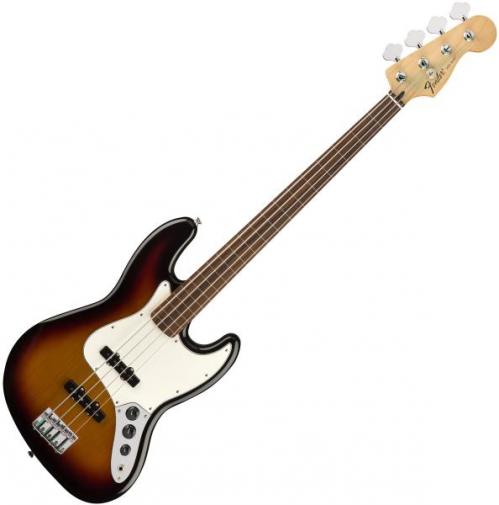 Fender Standard Jazz Bass Fretless, Pau Ferro Fingerboard, Brown Sunburst