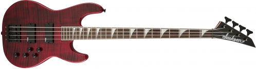 Jackson X Series Concert Bass Cbxnt Iv, Rosewood Fingerboard, Transparent Red