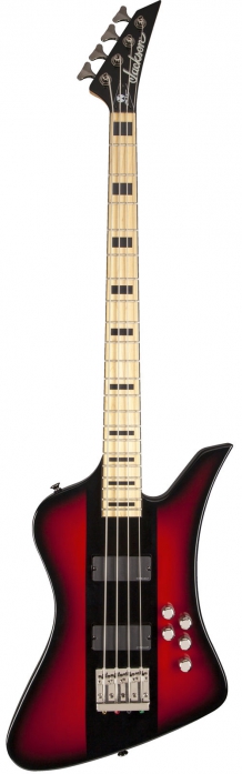 Jackson X Series Signature David Ellefson Kelly Bird Iv Bass, Maple Fingerboard, Red Stripe