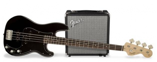 Fender Squier Affinity Jazz Bass Black Rumble 15