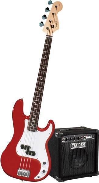 Fender Squier Precision Bass Metallic Red basov kytara