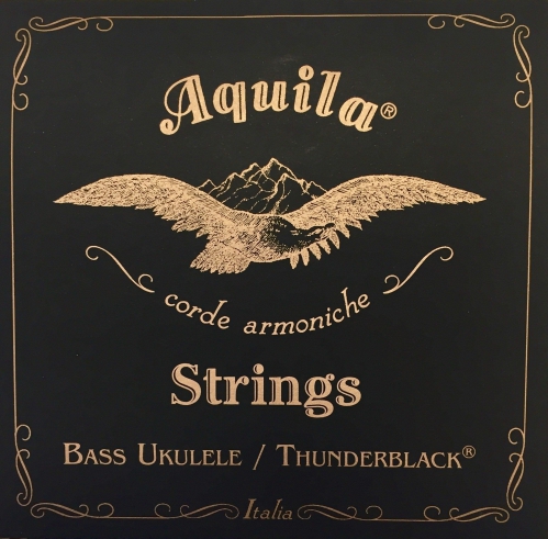 Aquila Thunderblack Bass struny pro ukulele, BEADG, 23 Scale