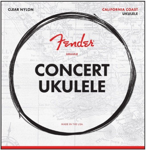 Fender Concert Ukulele Strings, Set of Four struny na ukulele