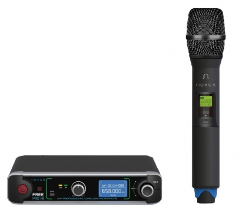 Novox Free PRO H1 mikrofon bezprzewodowy pojedyczy dorczny, pasmo 630-668 MHz