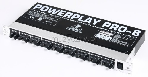 Behringer HA8000 Powerplay Pro 8 sluchtkov zesilova