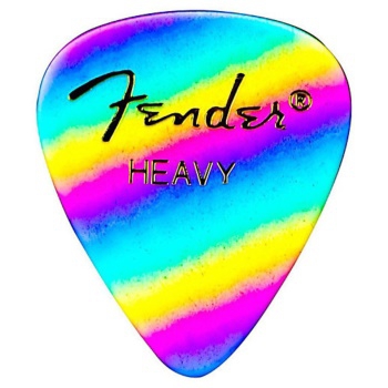 Fender 351 Shape Premium Picks, Heavy, Rainbow,