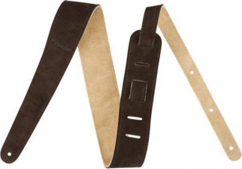 Fender 2″ Rvrs Suede Strap - Brn/Tan
