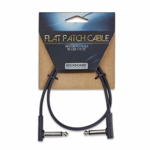 RockBoard Flat Patch Cable Black 45 cm