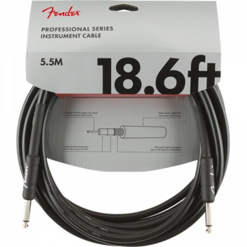 Fender Professional Series Instrument Cable 18,6′ Black